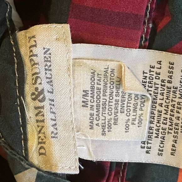 Ralph Lauren Denim & Supply Aztec Southwest Down Puffer Vest Size M Unisex - Picture 6 of 6